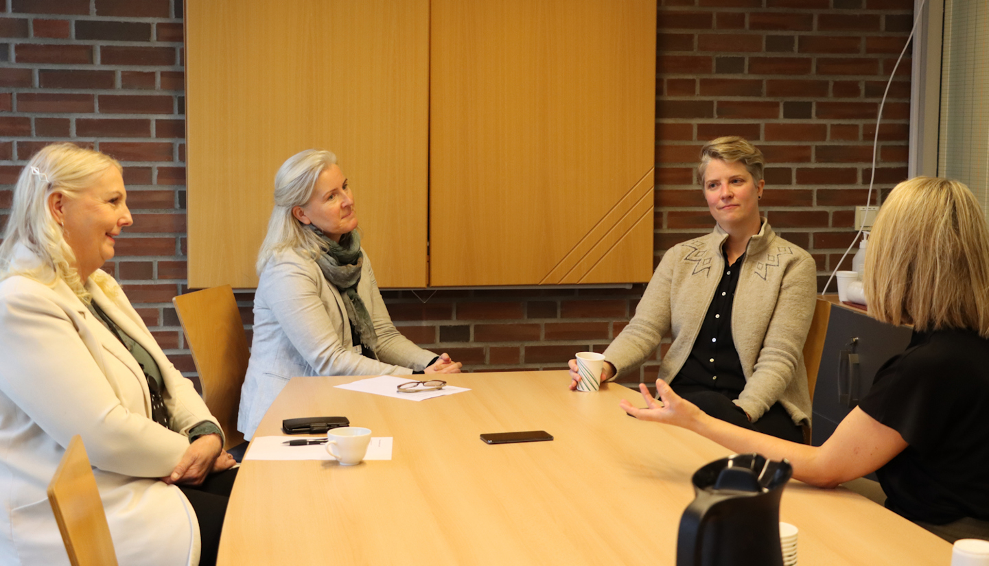 HR rådgiver Tove Sørensen, HR-sjef Heidi Gule og klimakoordinator Yngvil Holt
