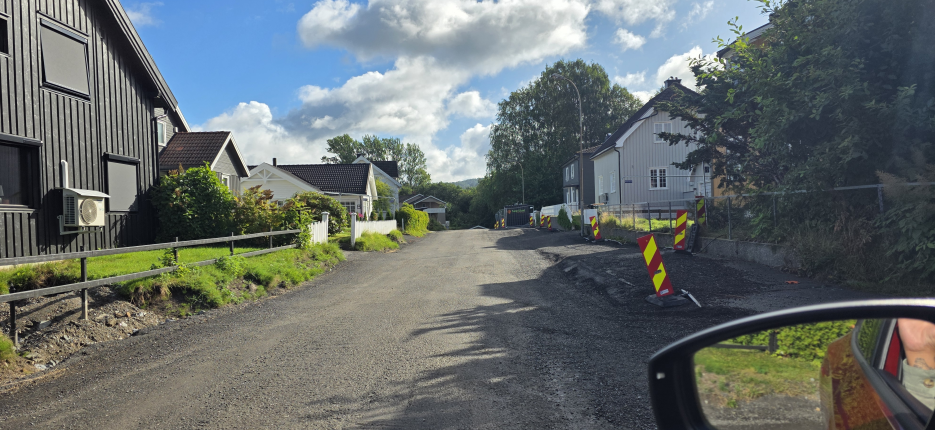 Trafikkmelding - Vei stenges på Hovenga fra 10. august