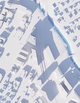 Sol-/skyggediagram (foreslått endring SF1) jevndøgn kl. 15.00