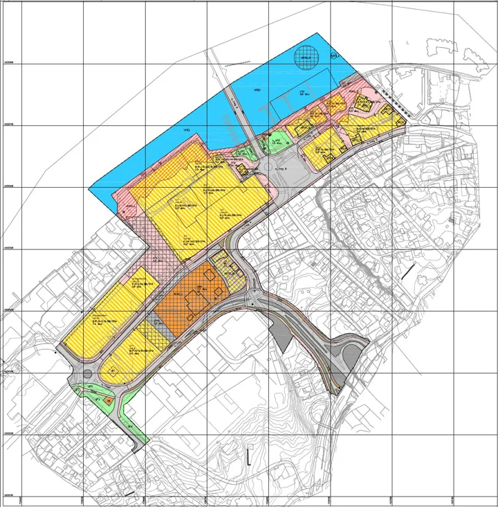 Plankart Sentrum Sør Id383