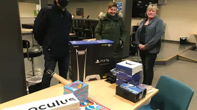 Førjulsgave til Stridsklev fritidsklubb