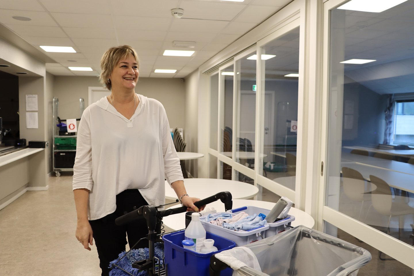 Fagleder på Renhold i Porsgrunn kommune Rita Borg,
