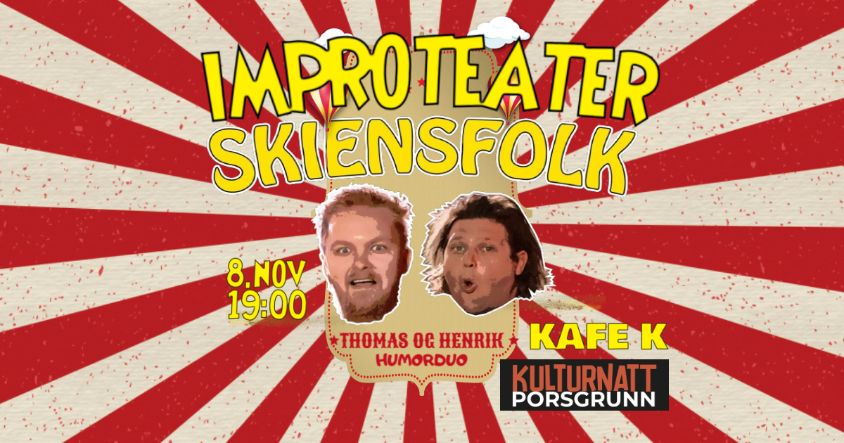 Improshow på Kafé K – Vi skaper latter på strak arm! 