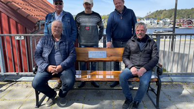 Ga bort veteranbenk til Porsgrunns innbyggere