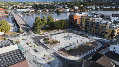 Franklintorget blant fem nominerte til beste uterom på Østlandet