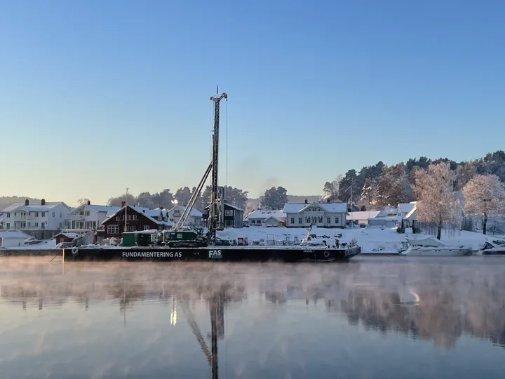 Det første synlige tegnet på at prosjektet er i gang
