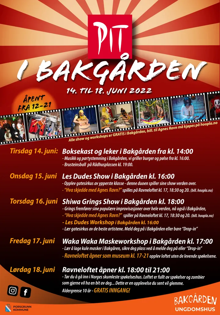 Bakgården Under PIT 2022 Plakat