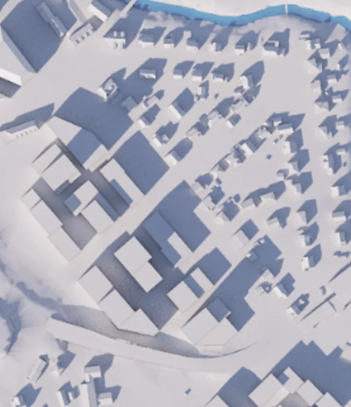 Sol-/skyggediagram for foreslått endring, jevndøgn kl. 15