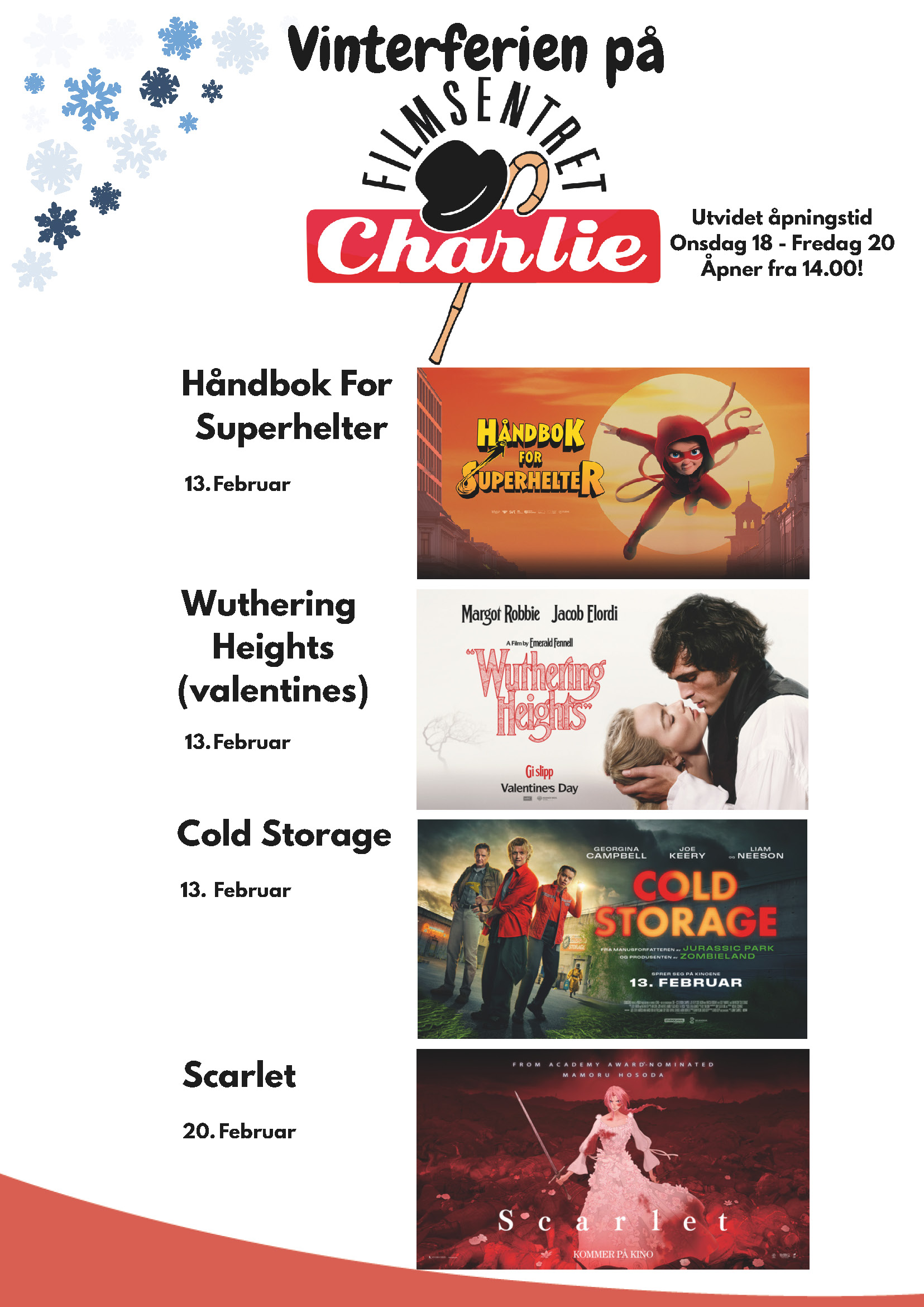 Vinterferien Paa Filmsenteret Charlie