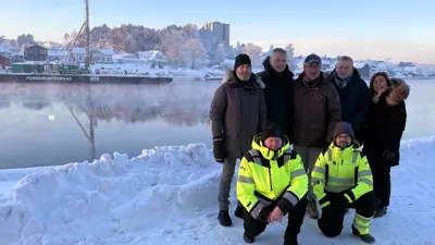 Arbeidet med gang- og sykkelbrua har startet