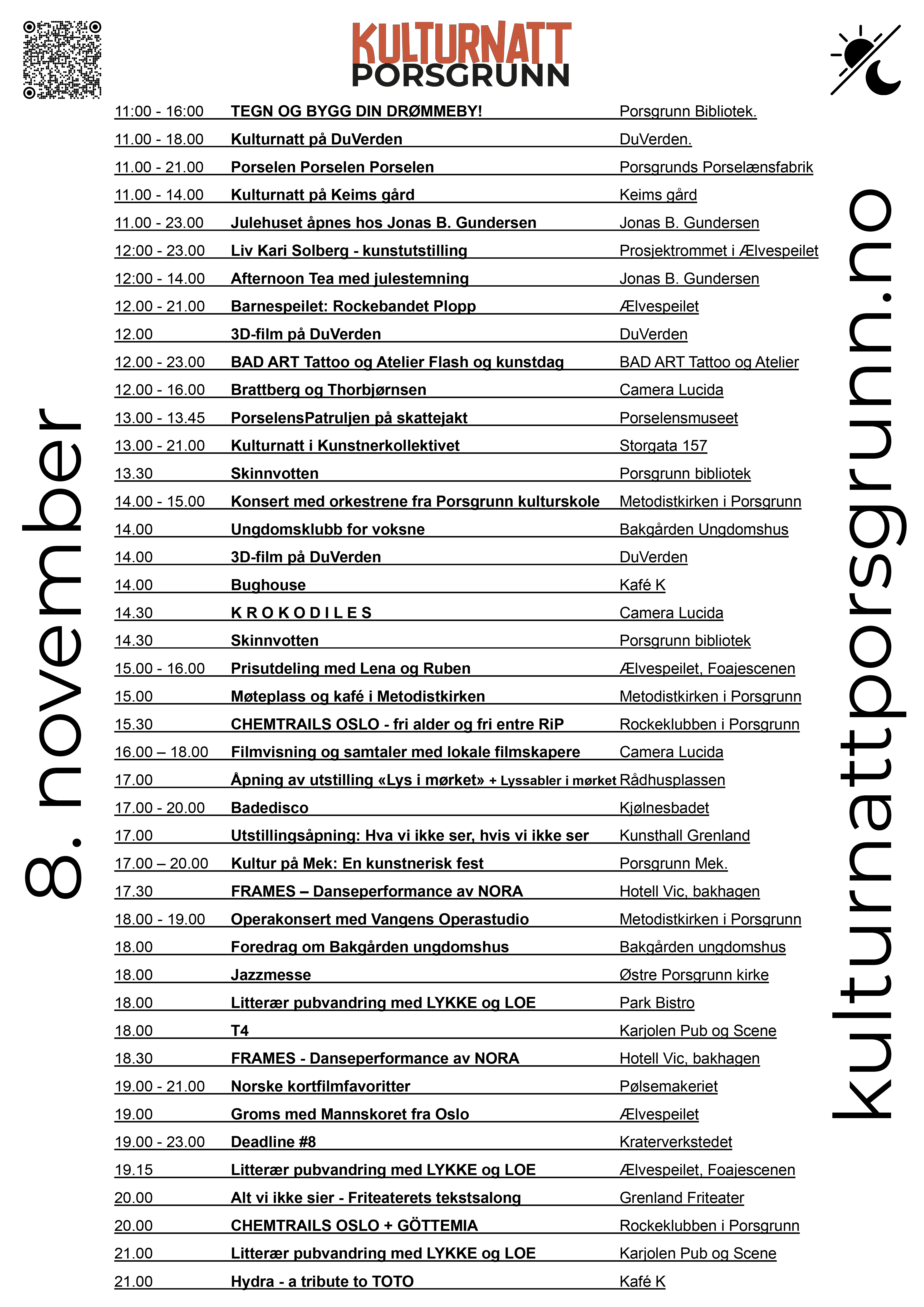 Kulturnatt Program Time For Time 2025 3 PNG