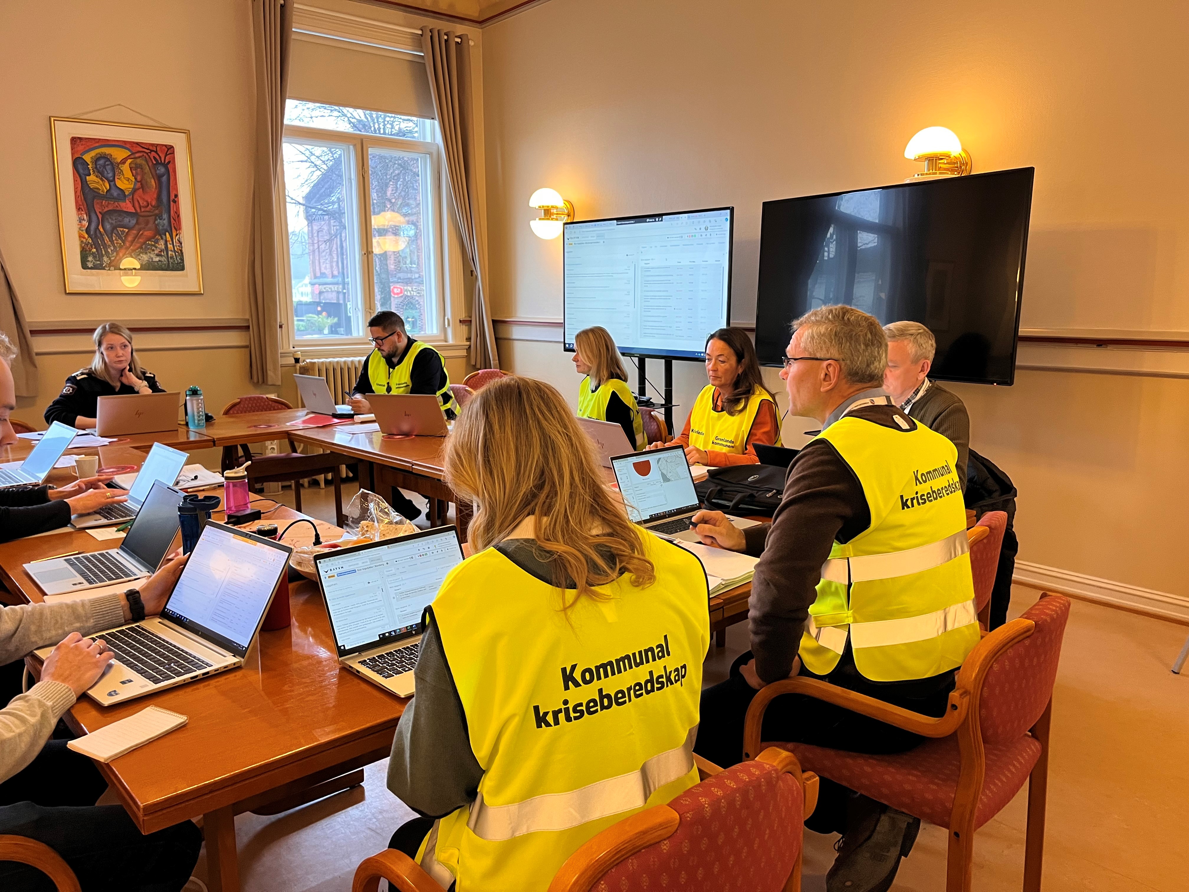 Beredskapsøvelse i Porsgrunn: Simulerte togulykke i tunnel