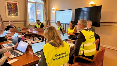 Beredskapsøvelse i Porsgrunn: Simulerte togulykke i tunnel