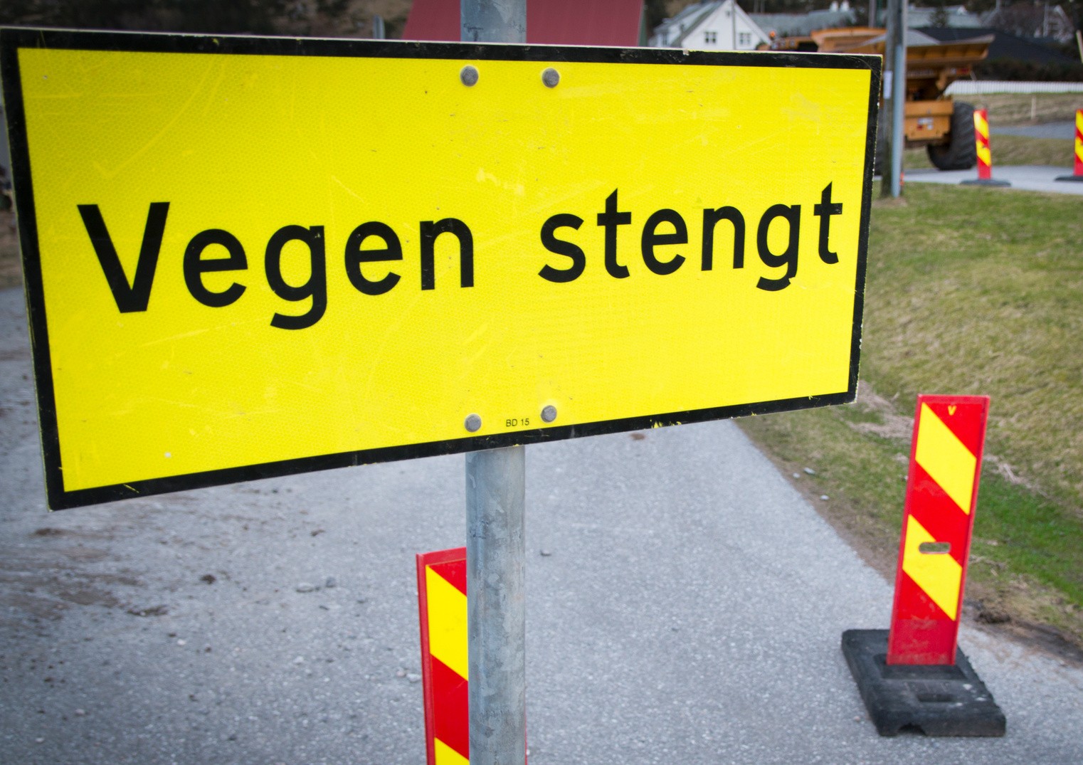Vei stengt for gjennomkjøring på Vestsiden