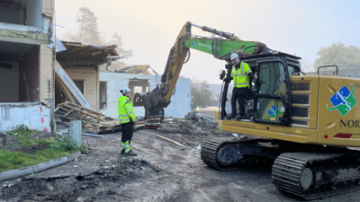 River de gamle byggene på Mule