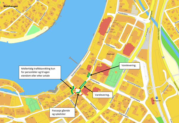 Figur 1: skisse trafikkavvikling: