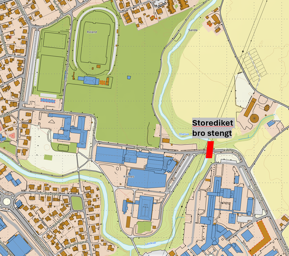Trafikkmelding - Kjølnes Ring stenges i en periode