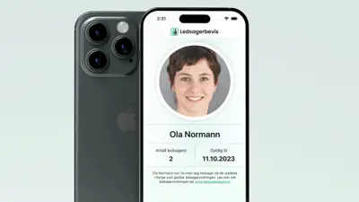 Vi tilbyr digitalt ledsagerbevis