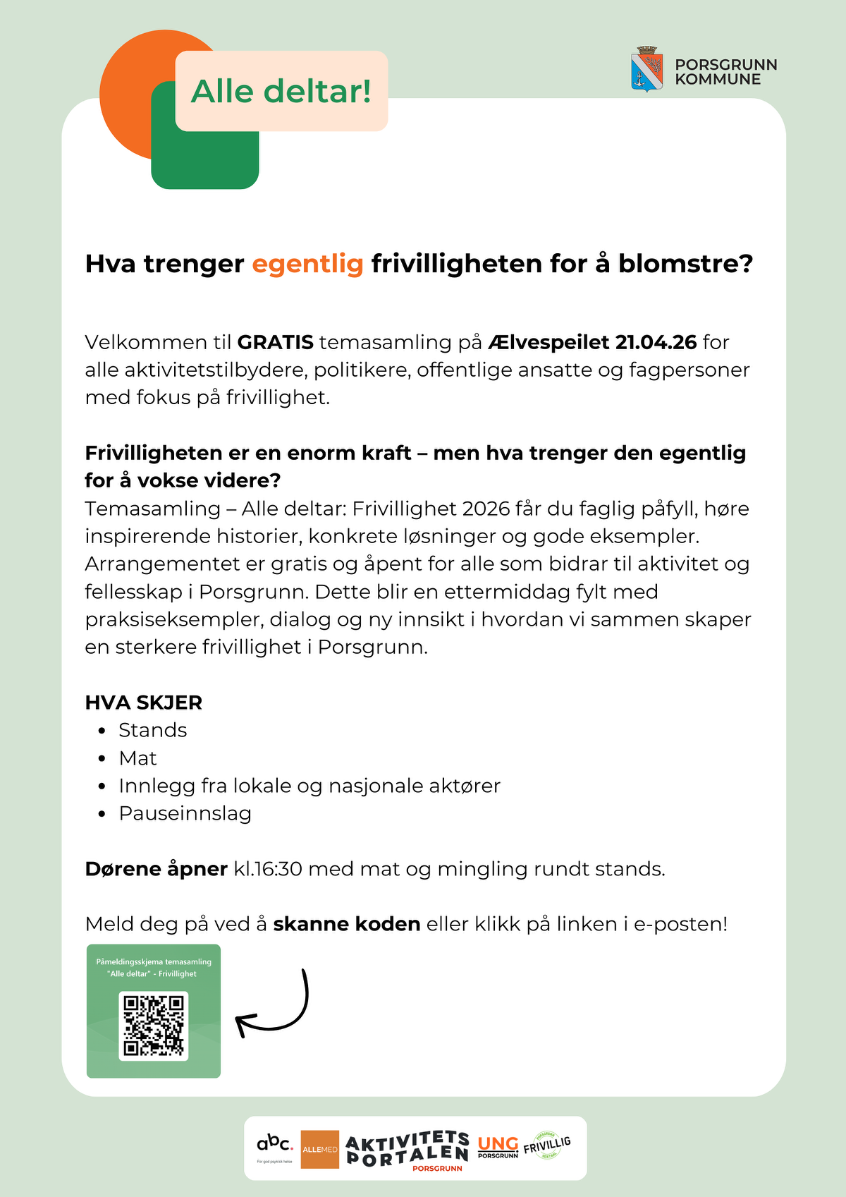 Plakat for arrangementet