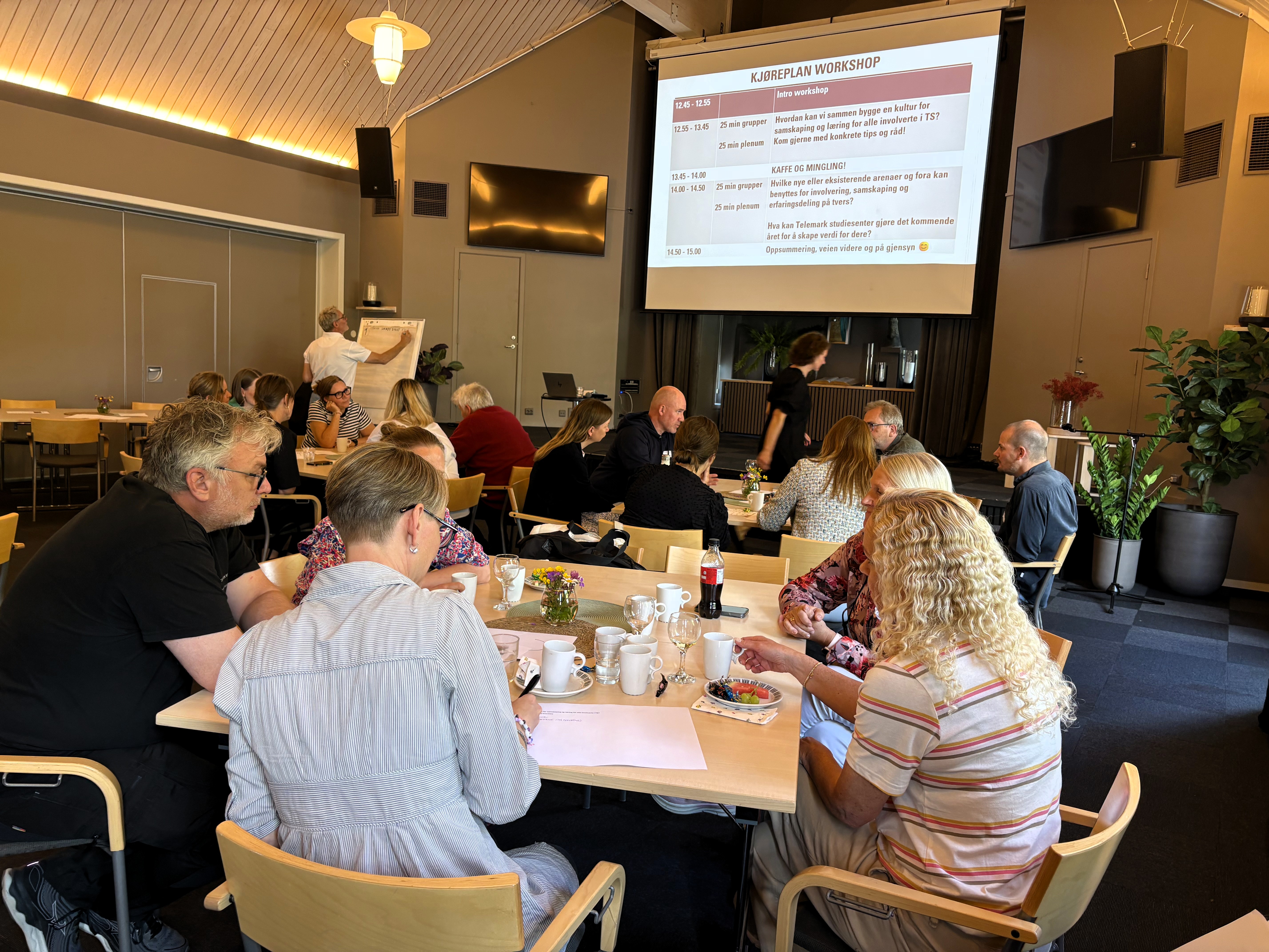 Bilde fra en workshop på inspirasjons- og oppstartssamlingen