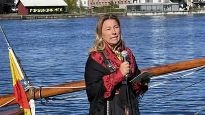 Ordføreren døpte «Porsgrund»