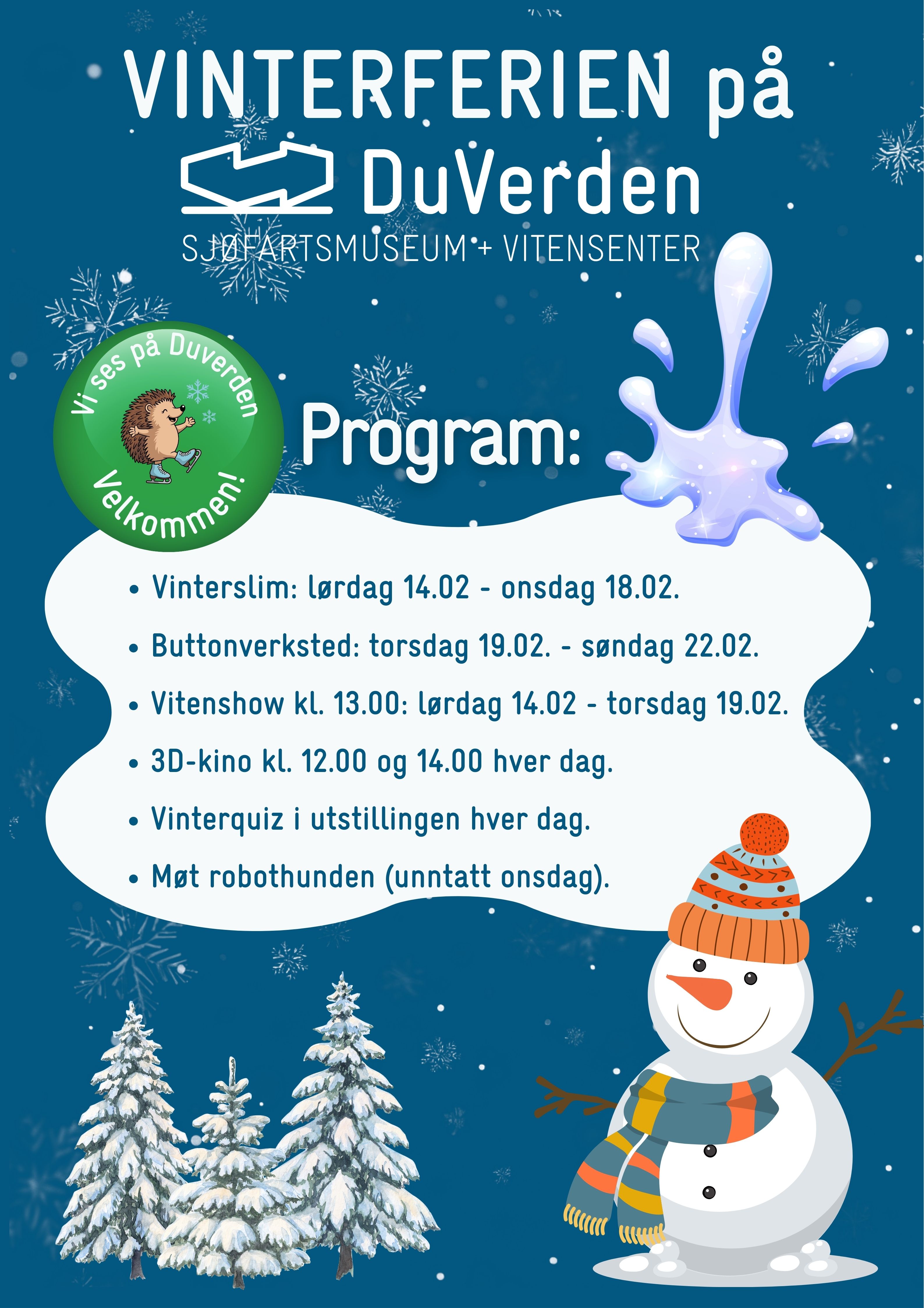 VINTERFERIEN PÅ DUVERDEN (Plakat)