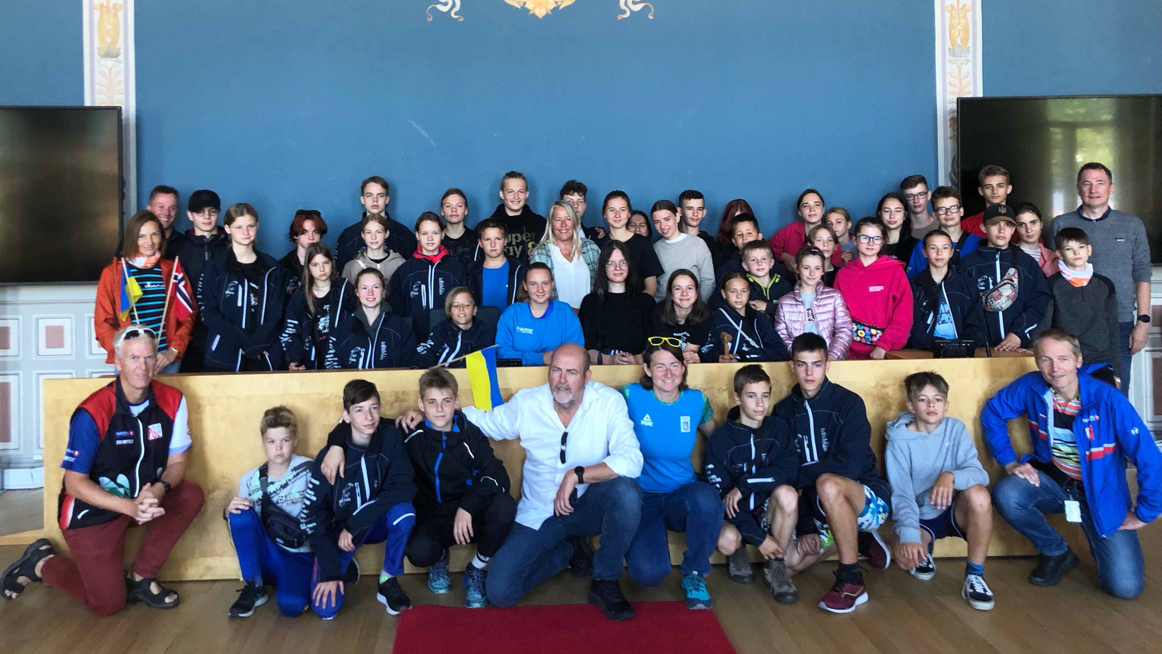 Ukrainske orienteringsløpere i Porsgrunn