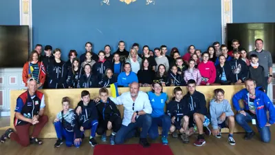 Ukrainske orienteringsløpere i Porsgrunn