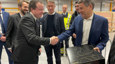 Tysk visekansler på porsgrunnsbesøk